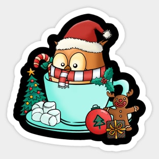 Cute and Lovely Animals with Christmas Vibes Sticker